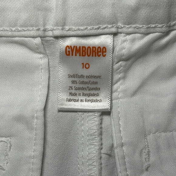 Gymboree Boys Belted Chino Shorts - Simply White Size 10 - Picture 8 of 9